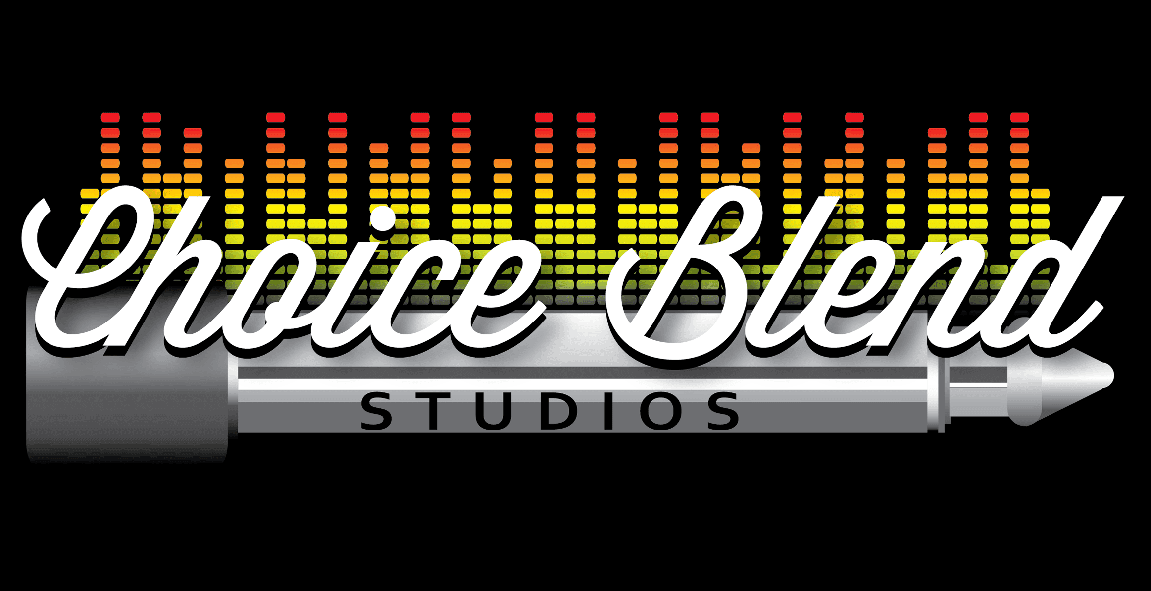 Choice Blend Studio Logo With Black Background.