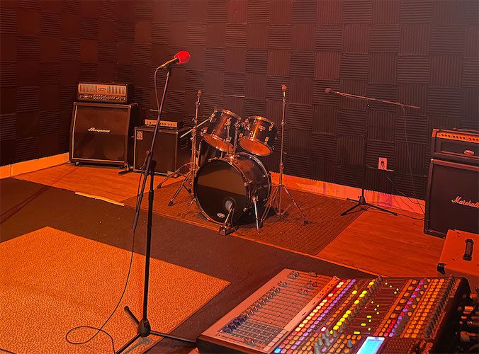 image of the live room at Choice Blend Studio