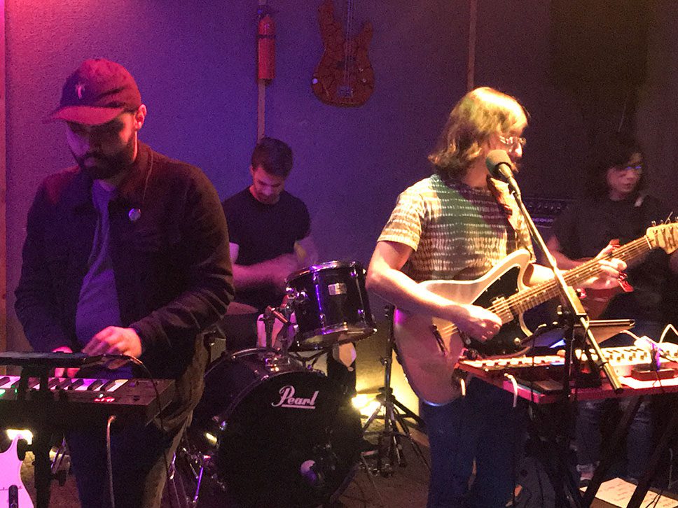 Image of a band rehearsing at Choice Blend Studio.